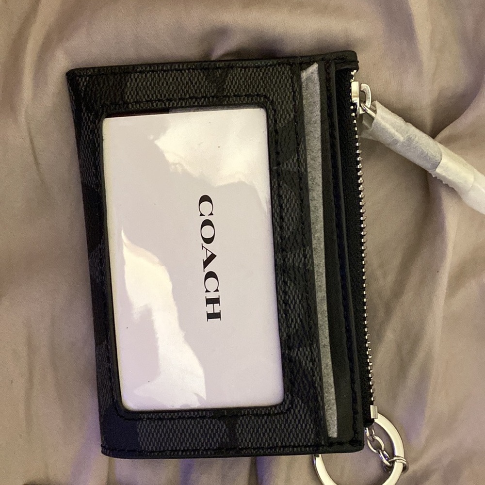 Coach mini Id signature